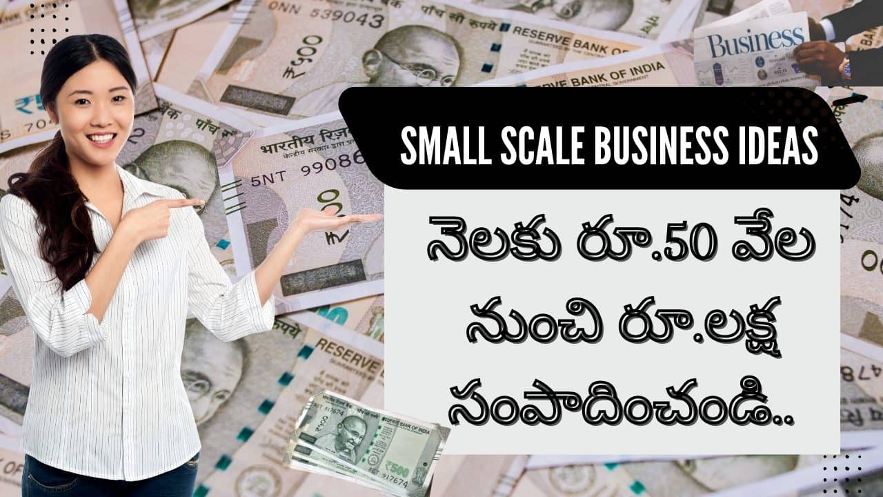 small scale business ideas in telugu